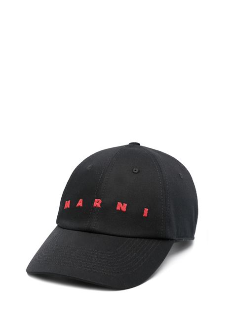 cappello baseball uomo nero MARNI | CLZC0108S0 UTC31100N99